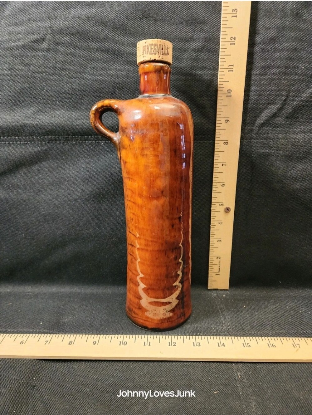 Vintage Advertising Pikesville Newberry Corked Wine Bottle Empty Used Flawless